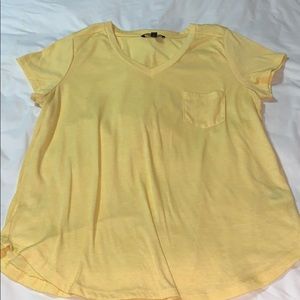 yellow pocket tee